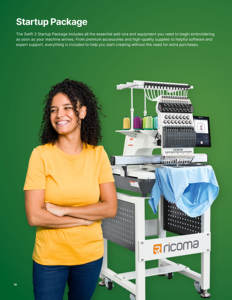 Máquina de bordar <span class=keywords><strong>industrial</strong></span> de una sola cabeza <span class=keywords><strong>Ricoma</strong></span> SMP con prensatelas independiente y rotación de tapa de 270 grados - Product Image 6