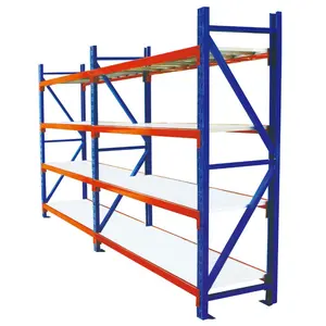 Warehouse Storage Rack Boltless Shelving Steel 200kg/layer 4 Layers Rack Estanterias Metalicas Usadas