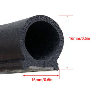 Guarnizione in Gomma Tipo <span class=keywords><strong>B</strong></span>/Z/<span class=keywords><strong>P</strong></span>/D, Striscia Isolante Acustica per Bordi Porta Auto, Guarnizione Antirumore e Antipolvere - Product Image 3