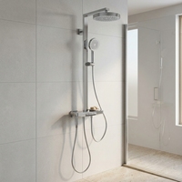 Colonne de douche en plastique multifonction avec jets de corps et douchette à main pour hôtels et appartements