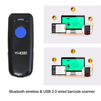 YHDAA buena venta de mano Mini escaneo automático 1D código CCD portátil Bluetooth lector de código de barras compatible con Windows Android IOS