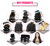 Vente en gros de paquets de cheveux brésiliens bruts, tissage de paquets de cheveux alignés à cuticule vierge brute, Extension de cheveux humains bon marché Double étiré