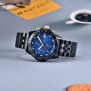 Reloj Benyar para hombre, cronógrafo de cuarzo, correa de acero inoxidable, resistente al agua hasta 50 m, pantalla analógica BY-5198 - Product Image 2
