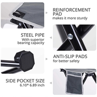 Table de camping pliable-Design artisanal léger | Cadeau portable pour les randonneurs, les amateurs de sports de plein air | Articles promotionnels Pique-niques