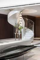 Escaliers en spirale en acier inoxydable avec surface antidérapante et réduction du bruit