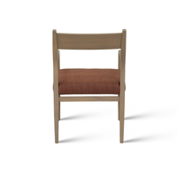 Chaise de salle à manger rembourrée en éponge haute densité avec cadre en bois de chêne pour restaurant, café, hôtel