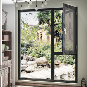 Fenêtres à triple vitrage isolées par la chaleur Grande image Fenêtre noire du sol au plafond Fenêtre fixe - Product Image 6