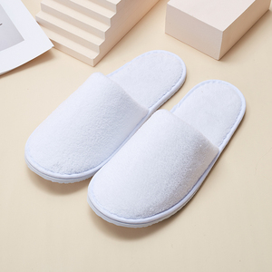 Kapalı otel terliği uzun stok toptan mercan polar otel tek kullanımlık terlik - Product Image 4