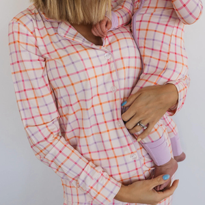 Pyjamas personnalisés maman et moi, motifs variés, vêtements de nuit assortis pour la famille, acceptation des échantillons - Product Image 2