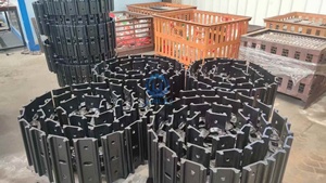 Piezas de tren de rodaje: Conjunto de cadena de oruga para excavadora SANY 16 18/Komatsu 15 18/Hitachi 17 - Product Image 2