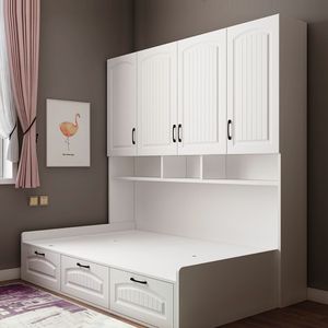 Set Letto Singolo Tatami Moderno con Contenitore per Bambini 2026, Armadio Salvaspazio <span class=keywords><strong>in</strong></span> <span class=keywords><strong>Legno</strong></span>, Camera da Letto per Bambini - Product Image 4