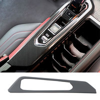 Accessoires d'intérieur en fibre de carbone en acier inoxydable pour voiture OEM pour 2022 Geely Coolray Cadre de garniture de panneau de changement de vitesse