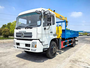 Camión de Transporte de Carga DFAC de 12t con Grúa de Brazo Recto de 6.3t, Camión de Construcción Autocargable Hidráulico para Sa - Product Image 3