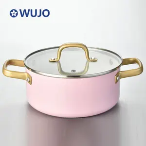 WUJOドイツ調理器具セットユニークなセラミックコーティング金属アルミニウム調理器具セット