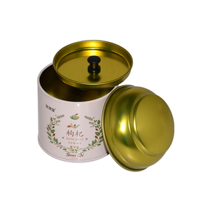 Factory Custom Printed Food Grade <strong>Tin</strong> Cans With Lid Empty Airtight Round Small <strong>Tea</strong> <strong>Caddy</strong> <strong>Tin</strong> 25g 50g Double Lid <strong>Tea</strong> <strong>Tin</strong> - Product Image 4