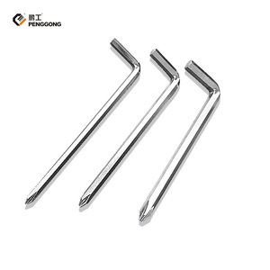 Penggong L Type Dual <b>Screwdriver</b> <b>Set</b> Hex And <b>Phillips</b> Bit 3 Pcs For Narrow Space Use - Product Image 2