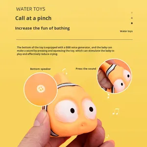 Jouets aquatiques sonores à presser personnalisés avec logo, animaux marins, pour enfants de 5 à 7 ans, pour la baignade, poulpe, crabe - Product Image 4