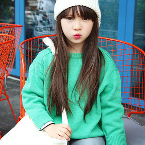 สินค้าขายดี เสื้อสเวตเตอร์เด็ก ดีไซน์ใหม่ สีพื้น ถักนิตติ้ง ราคาถูก - Product Image 4