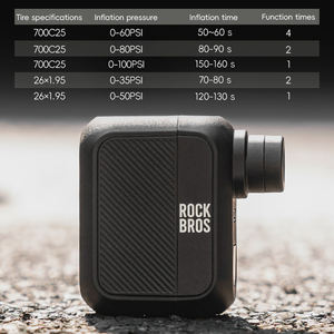 ROCKBROS Inflador Inalámbrico Automático Portátil para <span class=keywords><strong>Bicicleta</strong></span> Compresor de Aire Eléctrico Mini para Ciclismo de Carretera y Montaña para Uso con Una Sola <span class=keywords><strong>Mano</strong></span> - Product Image 6