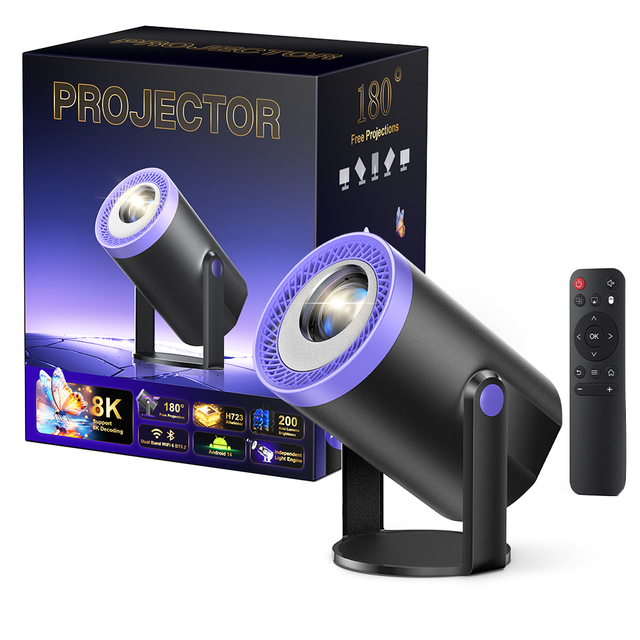 Newest Portable Projector Turn 1 Office Home Smart Portable Outdoor Android 11 Proyector Pocket Brightest Mini Projector