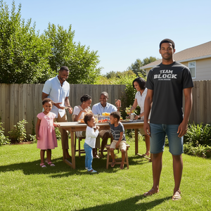 T-Shirt Personalizzabile con Cognome Familiare Team Block Proud Family, Prodotto Promozionale - Product Image 3