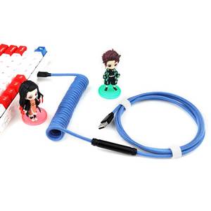 USB para tipo c cabo de teclado enrolado com <span class=keywords><strong>mini</strong></span> XLR azul teclado mecânico - Product Image 5