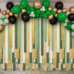 Vente en gros de rubans en papier crépon de 5 couleurs, rouleaux pour bricolage, décoration de mariage et d'anniversaire - Product Image 4