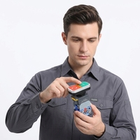 Interrupteur à réinitialisation automatique double position Yijia YJ139-LA38-11D, boutons poussoirs carrés rouge et vert 22mm, éclairage LED 10A normalement ouverts