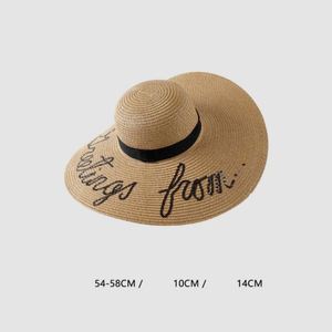 Nueva Colección de Sombreros de Visera de Papel para Mujer, Sombrero de Sol de Ala Ancha para Verano, Playa, Deportes al Aire Libre y Viajes - Product Image 4