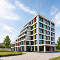 Bâtiment scolaire en structure métallique pour campus ruraux et urbains, équipement de levage standard, salles de classe extensibles, aménagement de dortoirs