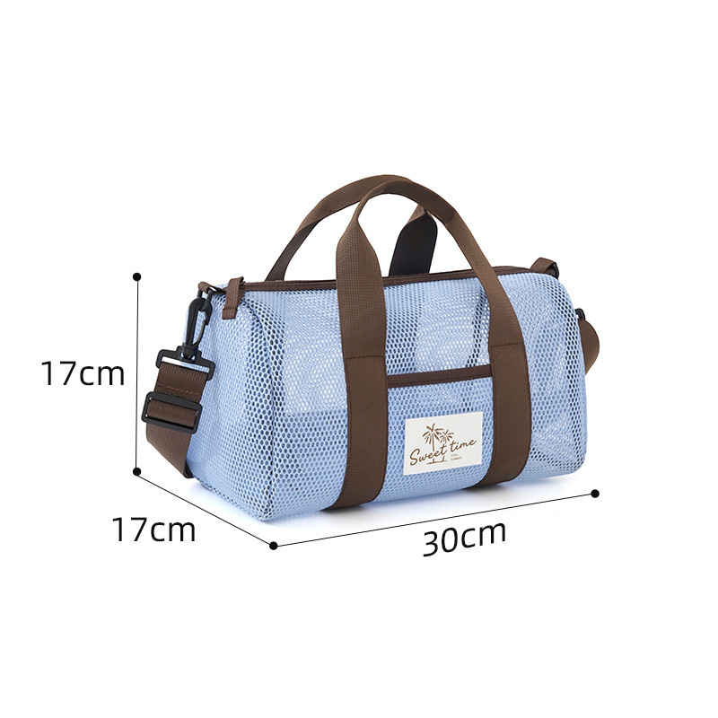 Blue one-shoulder