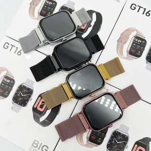 Montre intelligente Đồng hồ thông minh GT16 thiết lập với đôi Dây đeo BT cuộc gọi Sante Des cardiofrequencemetre Tracker thể dục montres - Product Image 4