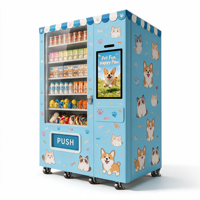 Distributeur automatique de friandises pour animaux de compagnie Yunyin, refroidissement par compresseur, équipement de libre-service sans personnel, capacité 270-648, pour parcs et animaleries