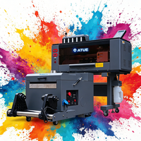 ATUE A3 Imprimante DTF automatique de haute qualité, prix d'usine, tête Epson XP600, 2*PCS, encre pigmentée 4 couleurs, film PET, nouvelle, garantie 1 an