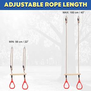 Course d'obstacle guerrier pour rail de trapèze, <span class=keywords><strong>accessoire</strong></span> d'extérieur pour terrain de jeux, Course d'obstacle guerrier, suspension en plein air, parfait pour la Jungle, un singe - Product Image 3