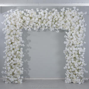 Arco <span class=keywords><strong>de</strong></span> Flores Artificiales Decorativo <span class=keywords><strong>de</strong></span> Alta Calidad para Bodas, Arco <span class=keywords><strong>de</strong></span> Rosas Blancas Artificiales para <span class=keywords><strong>Fondo</strong></span> <span class=keywords><strong>de</strong></span> Escenario <span class=keywords><strong>de</strong></span> Boda - Product Image 1