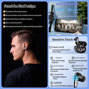 Cuffie Wireless OTHC 008A Alta Qualità Audio Impermeabili Cancellazione Attiva del Rumore (ANC ENC) 5.3 Semi-in-ear Display Digitale - Product Image 5