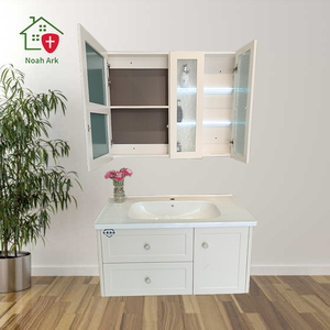 Customizable Modern Traditional Bathroom Vanity Cabinet LED Mirror Large Storage Space for Hotel Use - Product Image 4