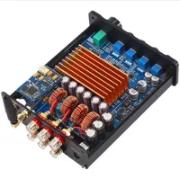 VIRE Bluetooth 5.0 Récepteur Amplificateur Audio Numérique Amplificateur de Puissance 2.1 Canaux Stéréo Mini HiFi Classe D Home Desktop Amp