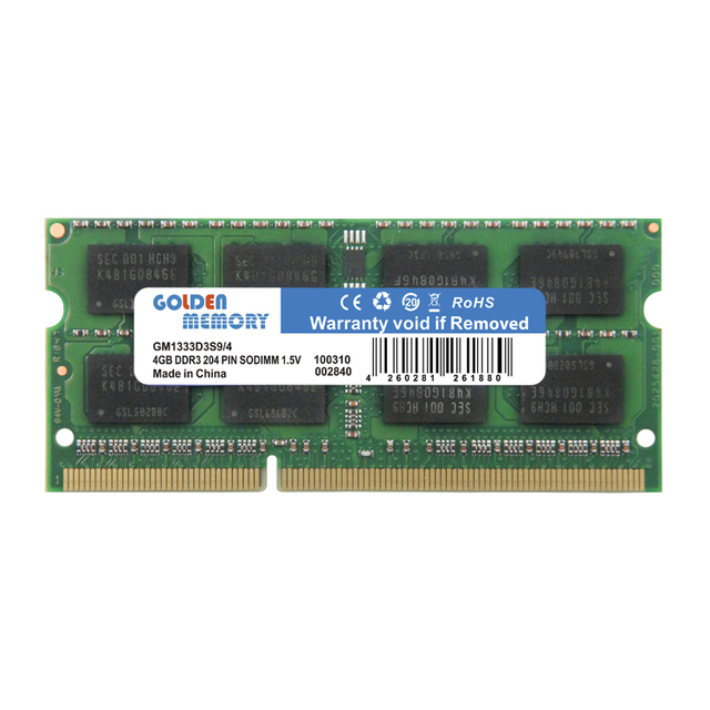 Factory 8GB DDR3 Laptop RAM SODIMM with ECC Function 1600MHz RoHS Certified Original Chipset 12800S in Stock Lifetime Warranty