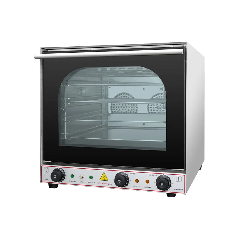4 Trays Commercial Countertop Electric Steam Convection Oven