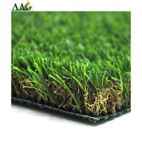 AAG Dekorativer 25mm 30mm 35mm Hochdichter Kunstrasen Teppich Rasen Garten Landschaft Synthetisches Gras für Außenlandschaftsgestaltung