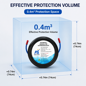Estintore Aerosol CRS Automatico a Sospensione Rosso per Veicoli, Casa, Motori e Quadri Elettrici - Product Image 5