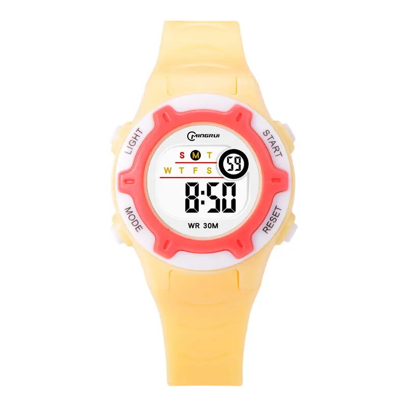 Mingrui8203女の子カラフルなデジタル腕時計時間子供のためのルミナスイージービューティーウォッチ