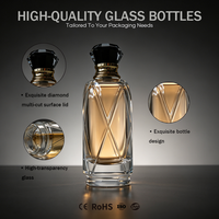 Échantillon gratuit, flacons en verre recyclables de 30 ml, 50 ml, 100 ml, flacon de parfum vide, impression d'écran, logo personnalisable avec boîte cadeau