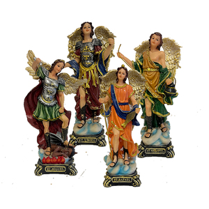 Arc<span class=keywords><strong>ángeles</strong></span> de Resina con Juego Completo de Siete <span class=keywords><strong>Ángeles</strong></span>, Figura Sagrada, Decoración Religiosa Ecológica para el Hogar - Product Image 2