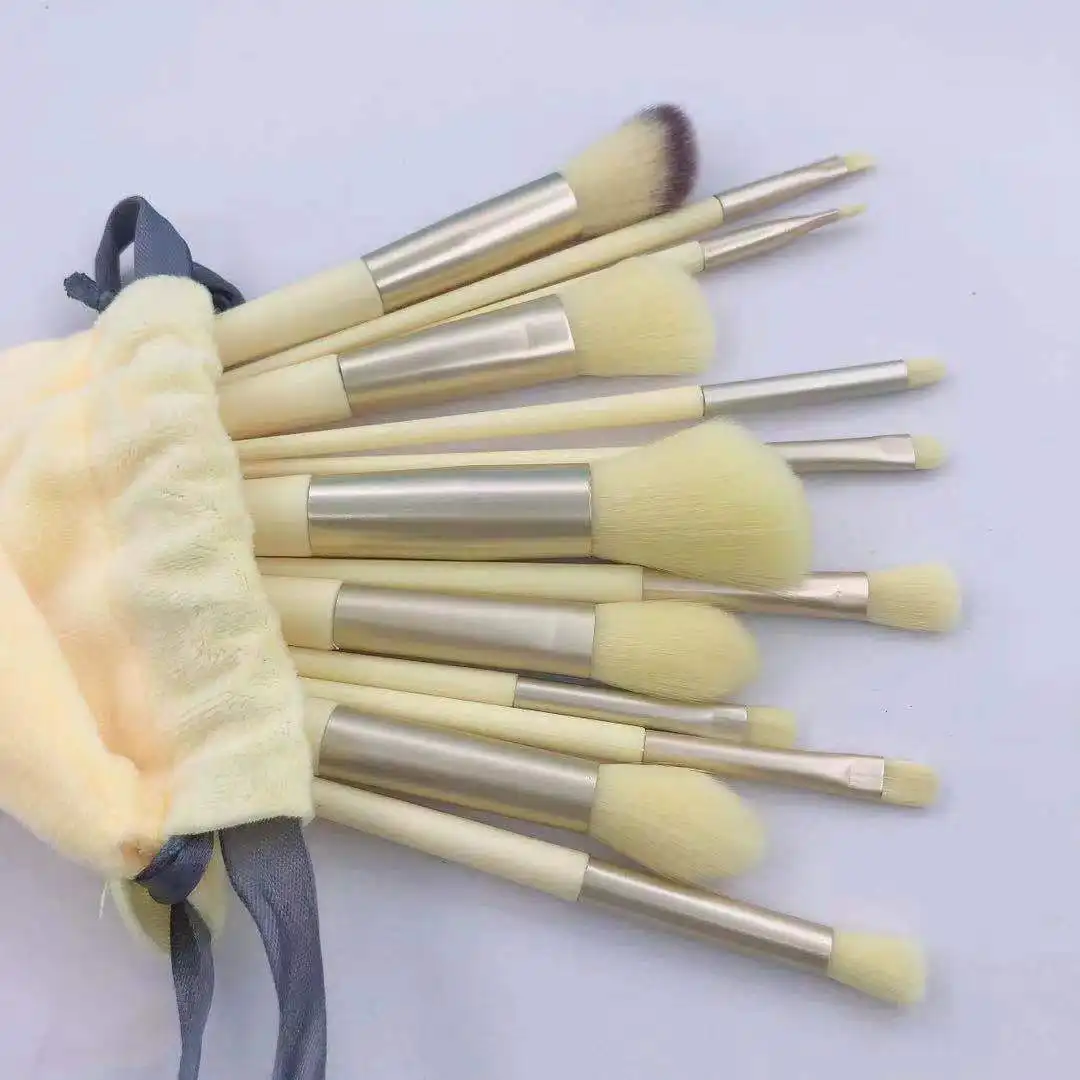 High Quality 13 pcs makeup brush set 3 color cosmetic brush kit select customize private label brush