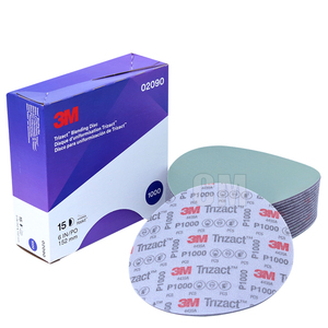 Dischi in Schiuma 3M 02087 Trizact Hookit P3000, 3 Pollici, 15 Dischi per Cartone, Tipo Carta Abrasiva - Product Image 1