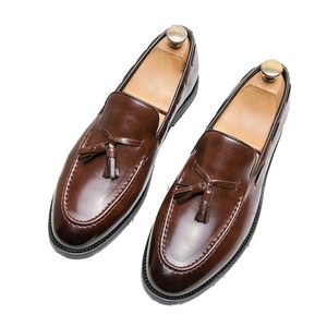 Men's Casual Dress Shoes PU Material <b>Pointed</b> Toe Loafers for Business Slip-On Lightweight Anti-Slippery for Spring Summer Autumn - Product Image 1