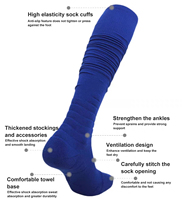 Chaussettes de compression en coton personnalisées pour adultes, pour femmes et hommes, circulation 15-20 mmHg, hauteur genou, évacuation de l'humidité, athlétiques, course à pied, cyclisme
